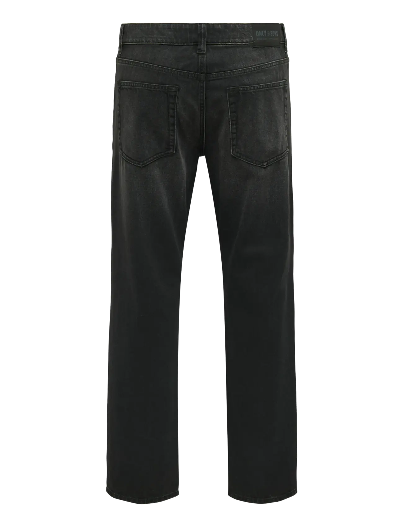 ONLY & SONS - ONSEDGE STRAIGHT 5751 BOX PIM JEANS MU - regular jeans - washed black - 1