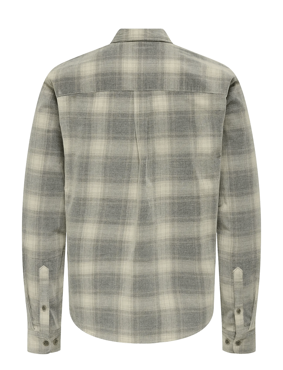 ONLY & SONS - ONSWILLIAM CORD LS SHIRT - ternede skjorter - blue nights - 2