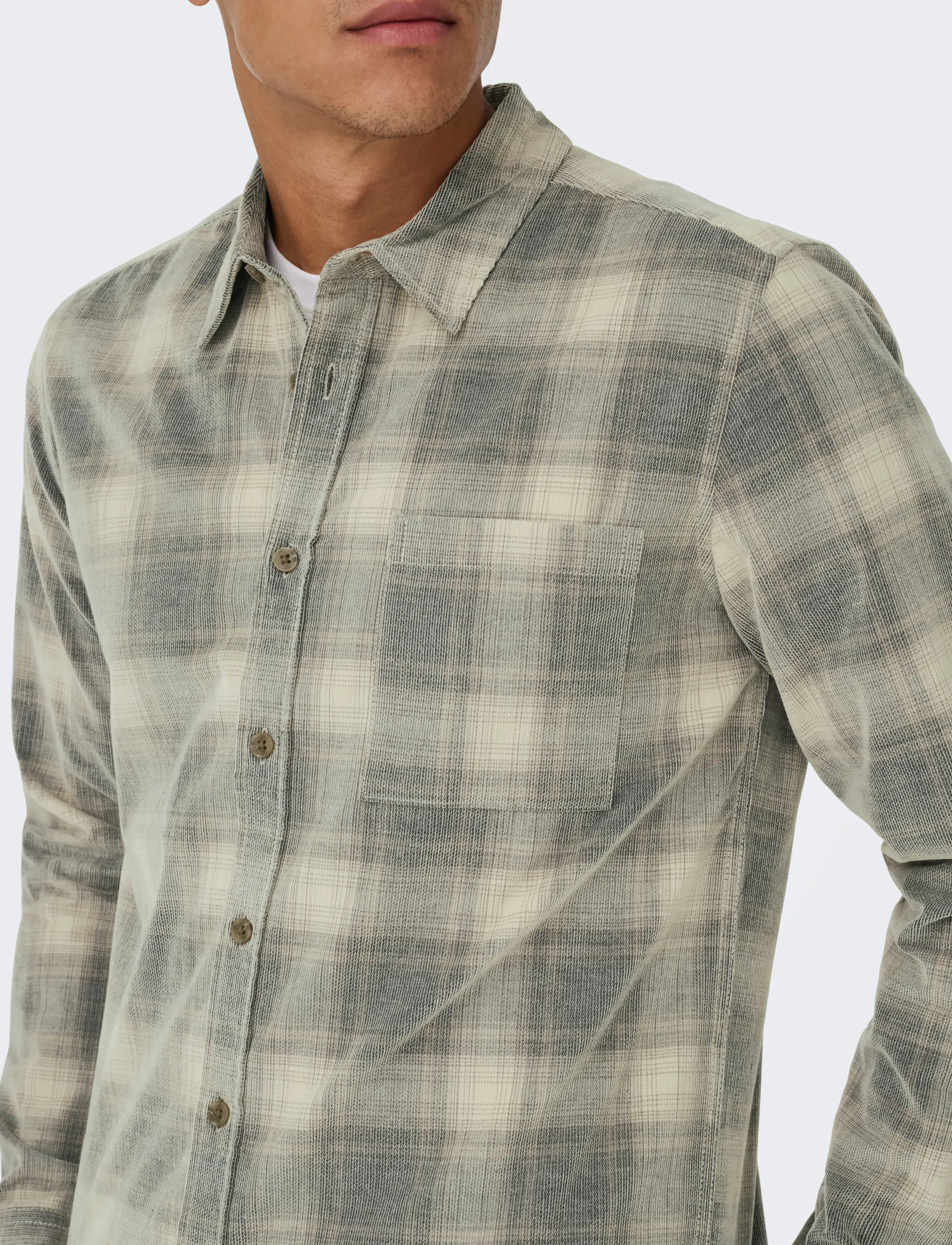 ONLY & SONS Onswilliam Cord Ls Shirt skjortor & blusar herr – bild 6