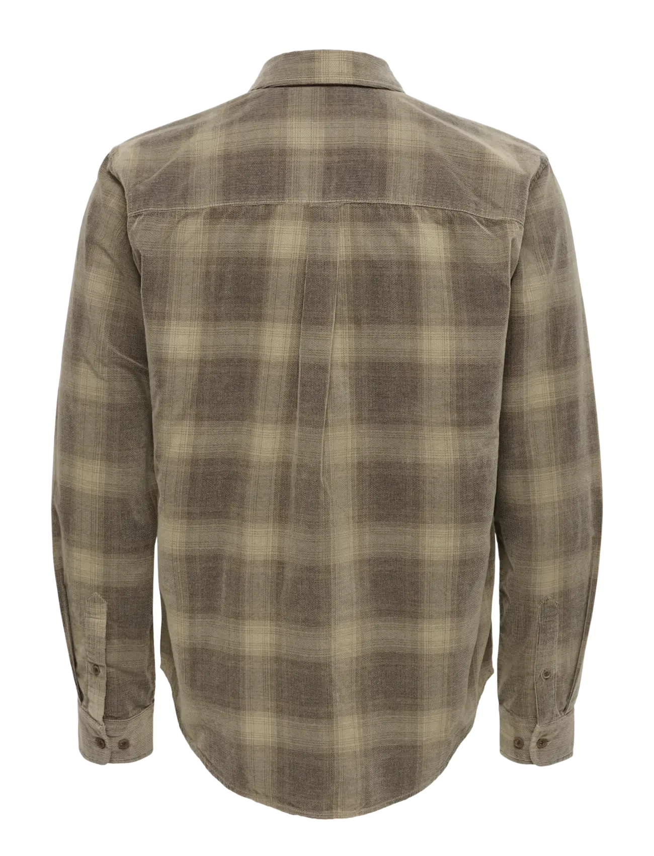 ONLY & SONS - ONSWILLIAM CORD LS SHIRT - checkered shirts - soft silt - 2