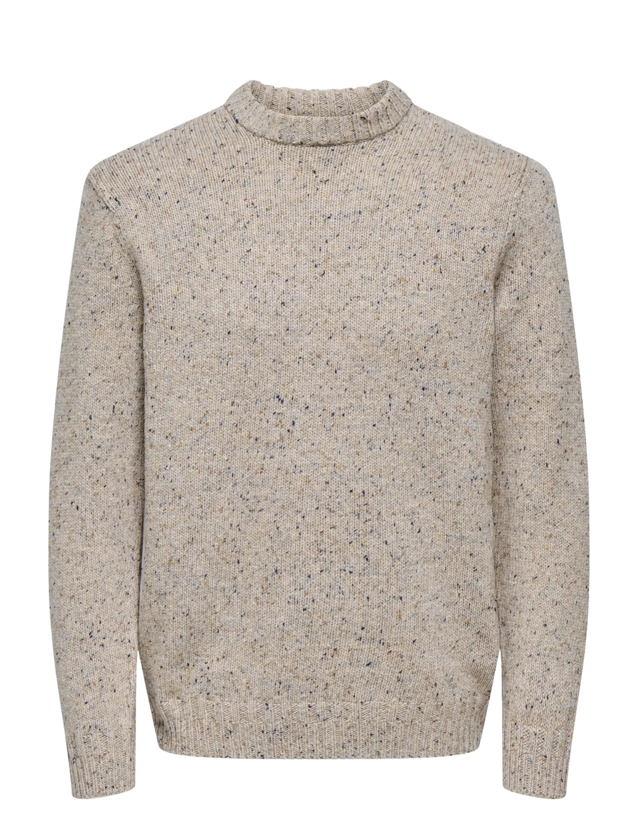 ONLY & SONS Onsbirky Reg Nap Crew Knit Beige - XS - Herren