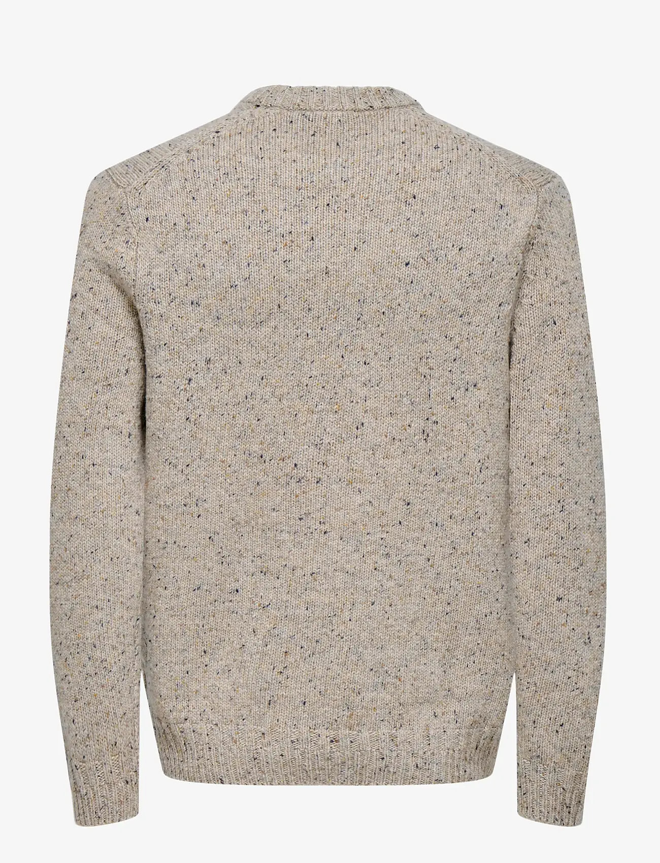 ONLY & SONS - ONSBIRKY REG NAP CREW KNIT - rundhals - chinchilla - 2