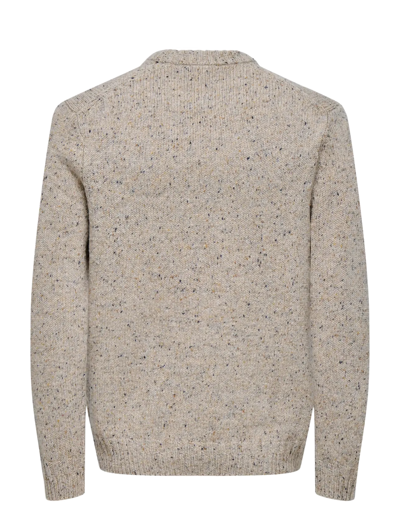 ONLY & SONS - ONSBIRKY REG NAP CREW KNIT - rund hals - chinchilla - 2