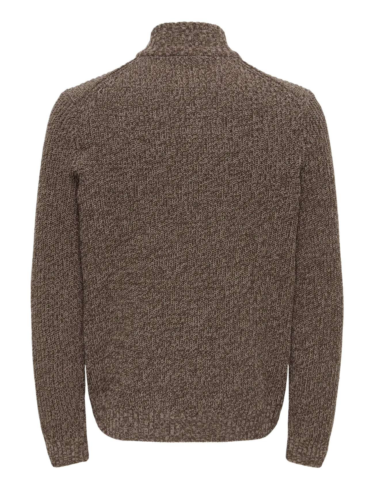 ONLY & SONS - ONSJOIN REG LS HIGH NECK KNIT CAMP - half zip jumpers - falcon - 2
