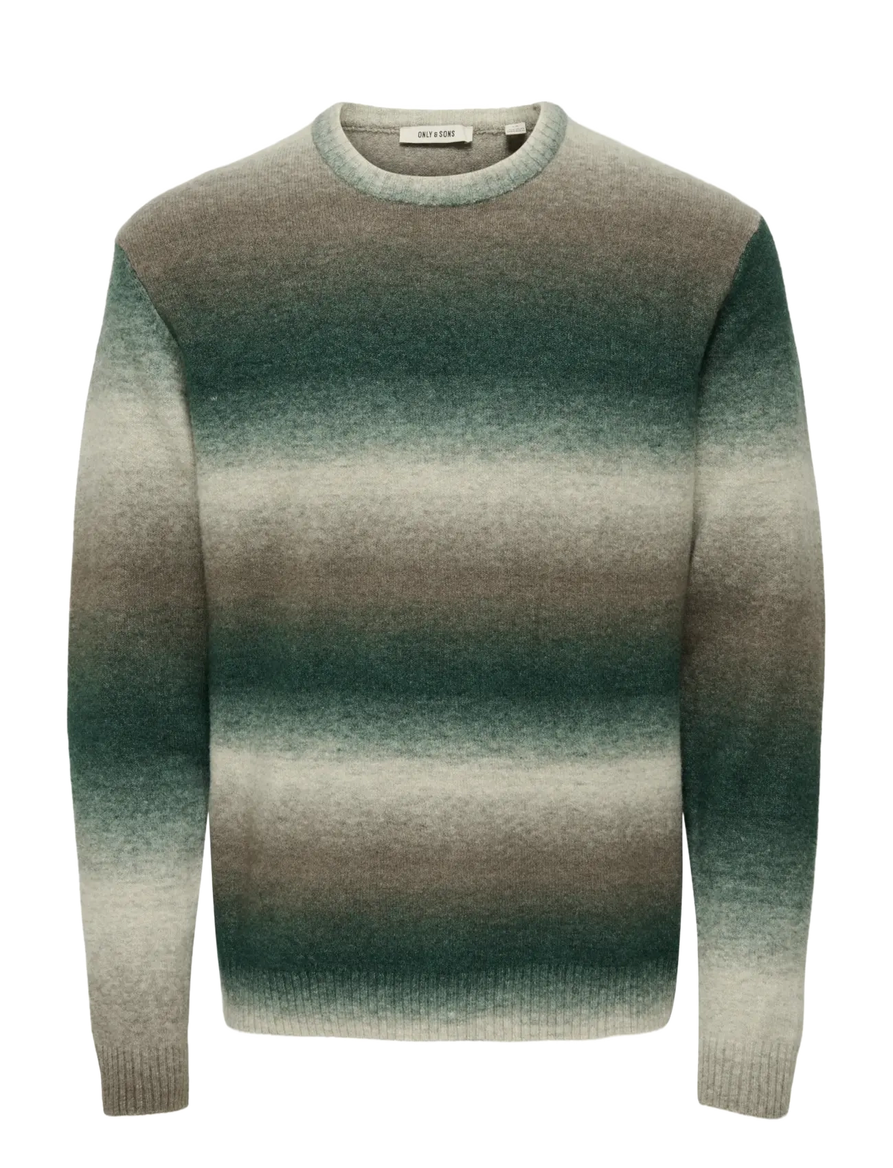 ONSBERTIL REG LS CREW KNIT - DARKEST SPRUCE