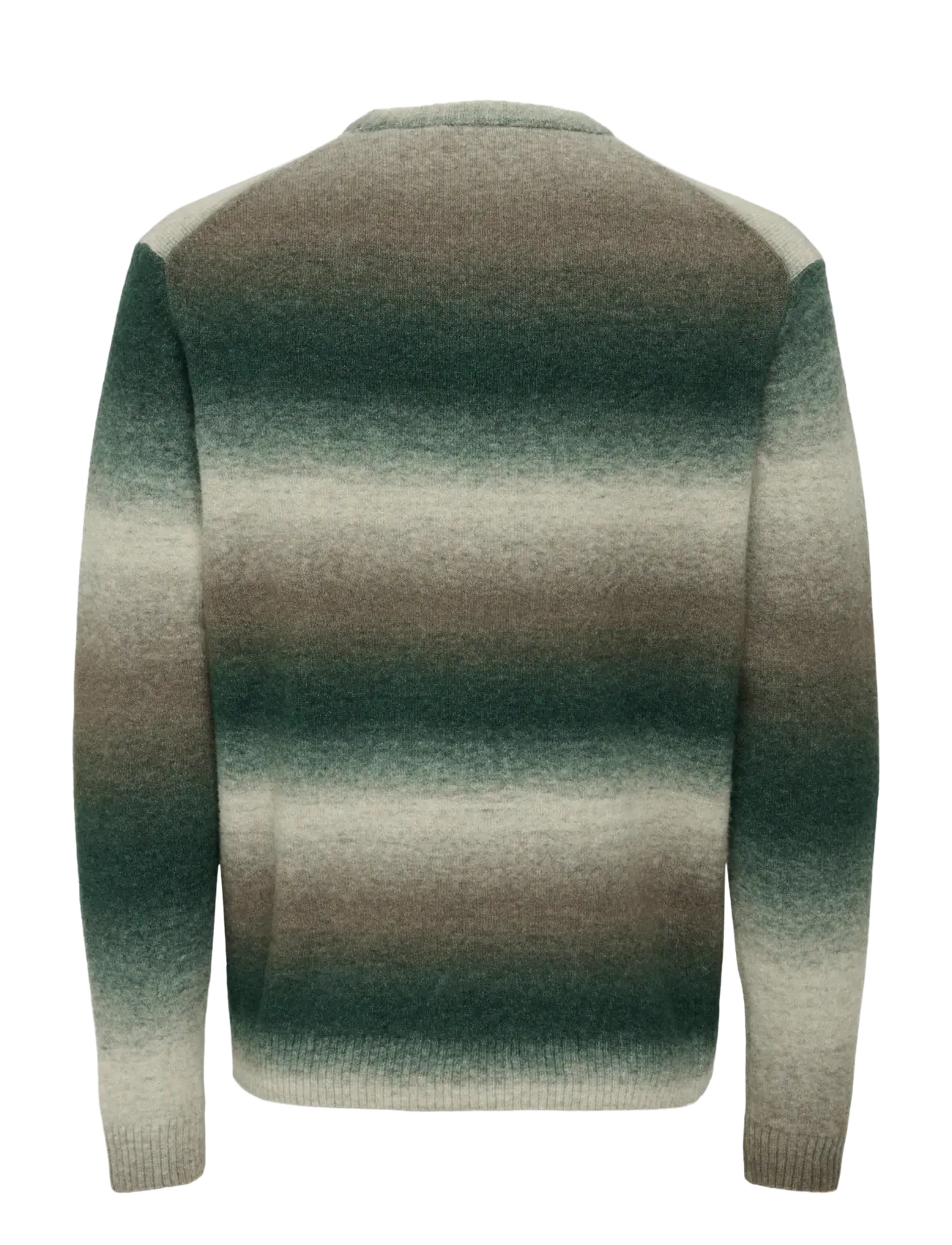 ONLY & SONS - ONSBERTIL REG LS CREW KNIT - round necks - darkest spruce - 2