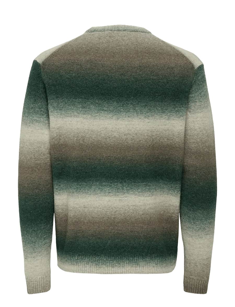 ONLY & SONS - ONSBERTIL REG LS CREW KNIT - rundhals - darkest spruce - 2