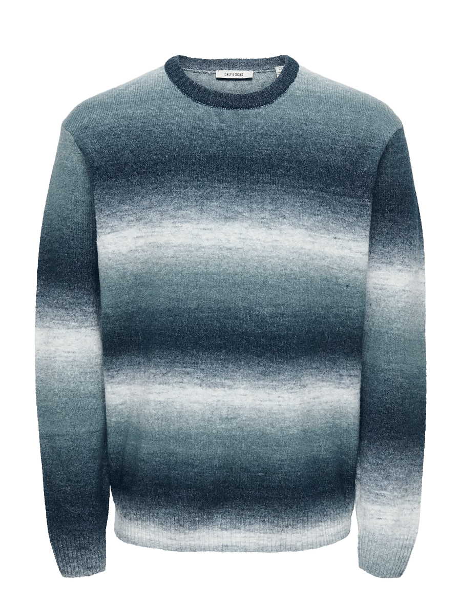 ONLY & SONS - ONSBERTIL REG LS CREW KNIT - rundhals - dark sapphire - 1