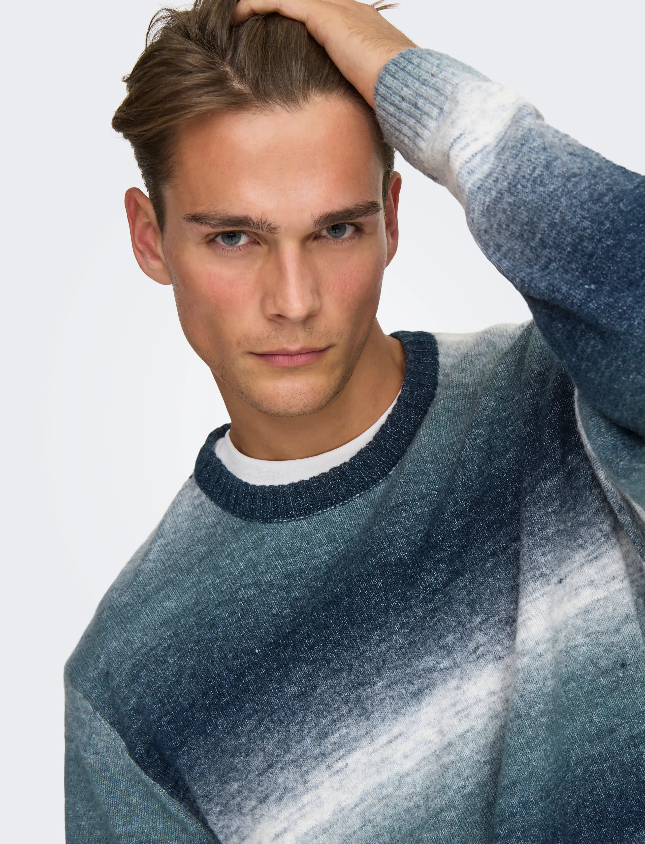ONLY & SONS - ONSBERTIL REG LS CREW KNIT - laveste priser - dark sapphire - 4