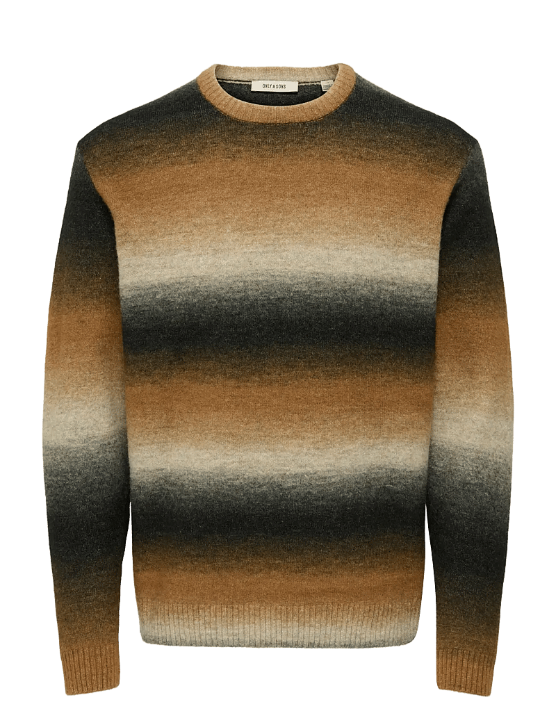 ONLY & SONS - ONSBERTIL REG LS CREW KNIT - rundhals - silver lining - 0