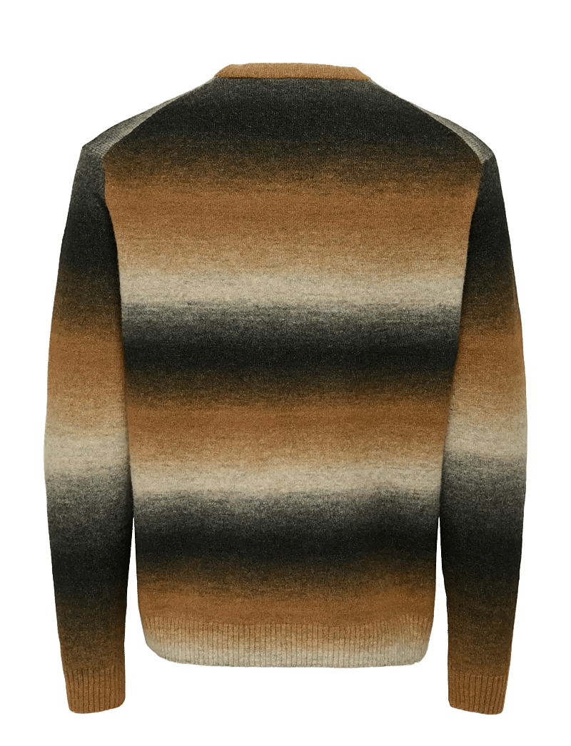 ONLY & SONS - ONSBERTIL REG LS CREW KNIT - rundhals - silver lining - 1