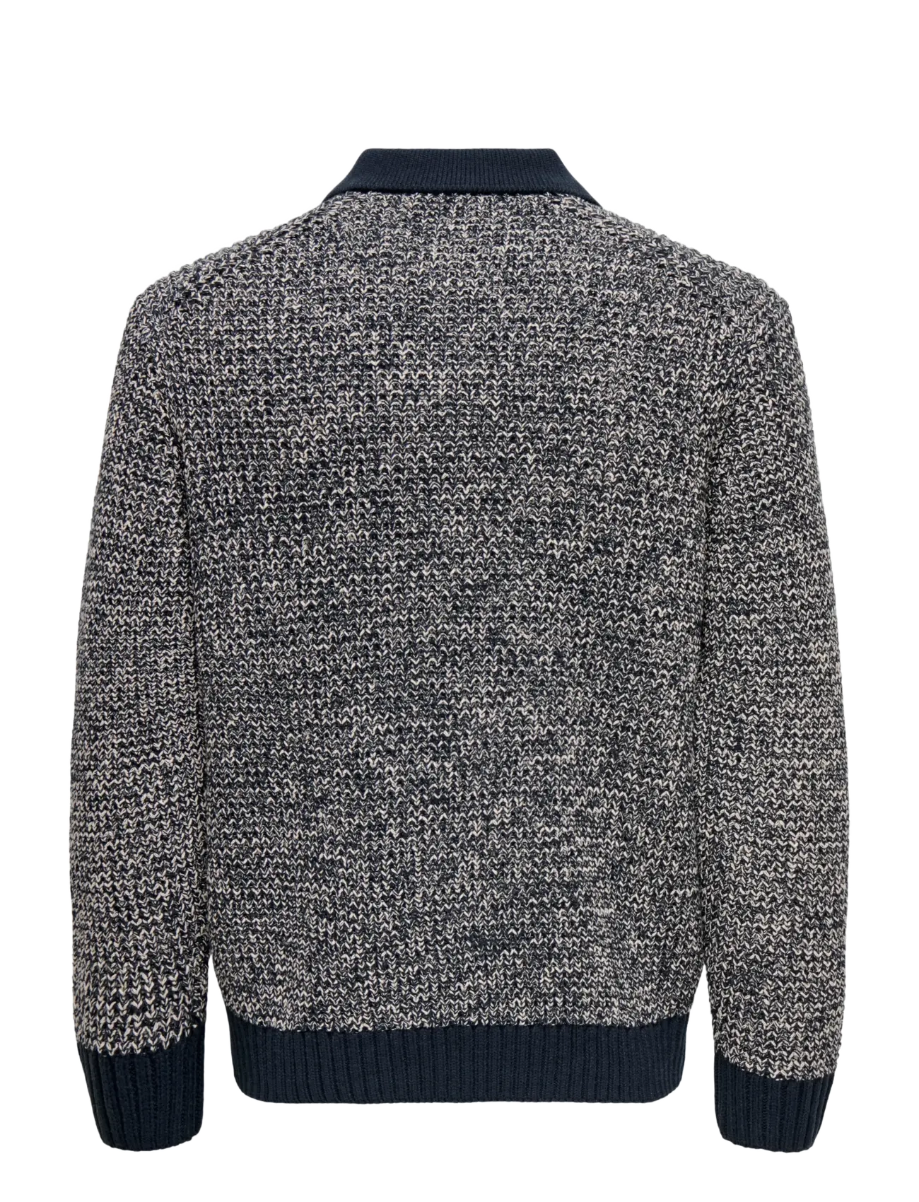 ONLY & SONS - ONSALF RLX STRUCTURE POLO KNIT - kudumid - dark sapphire - 1