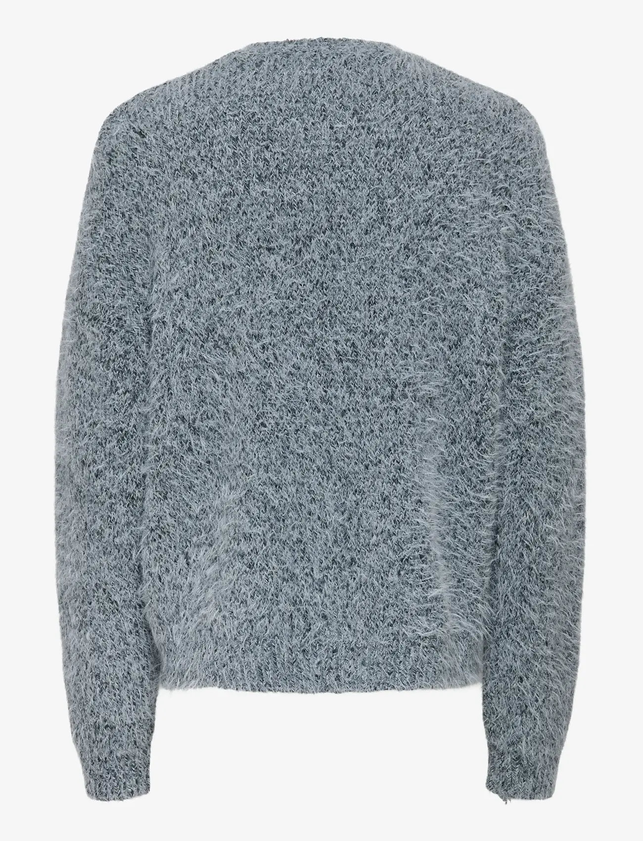 ONLY & SONS - ONSNOAH DS CROP LS CREW KNIT EXTND - okrągły dekolt - medium grey melange - 1