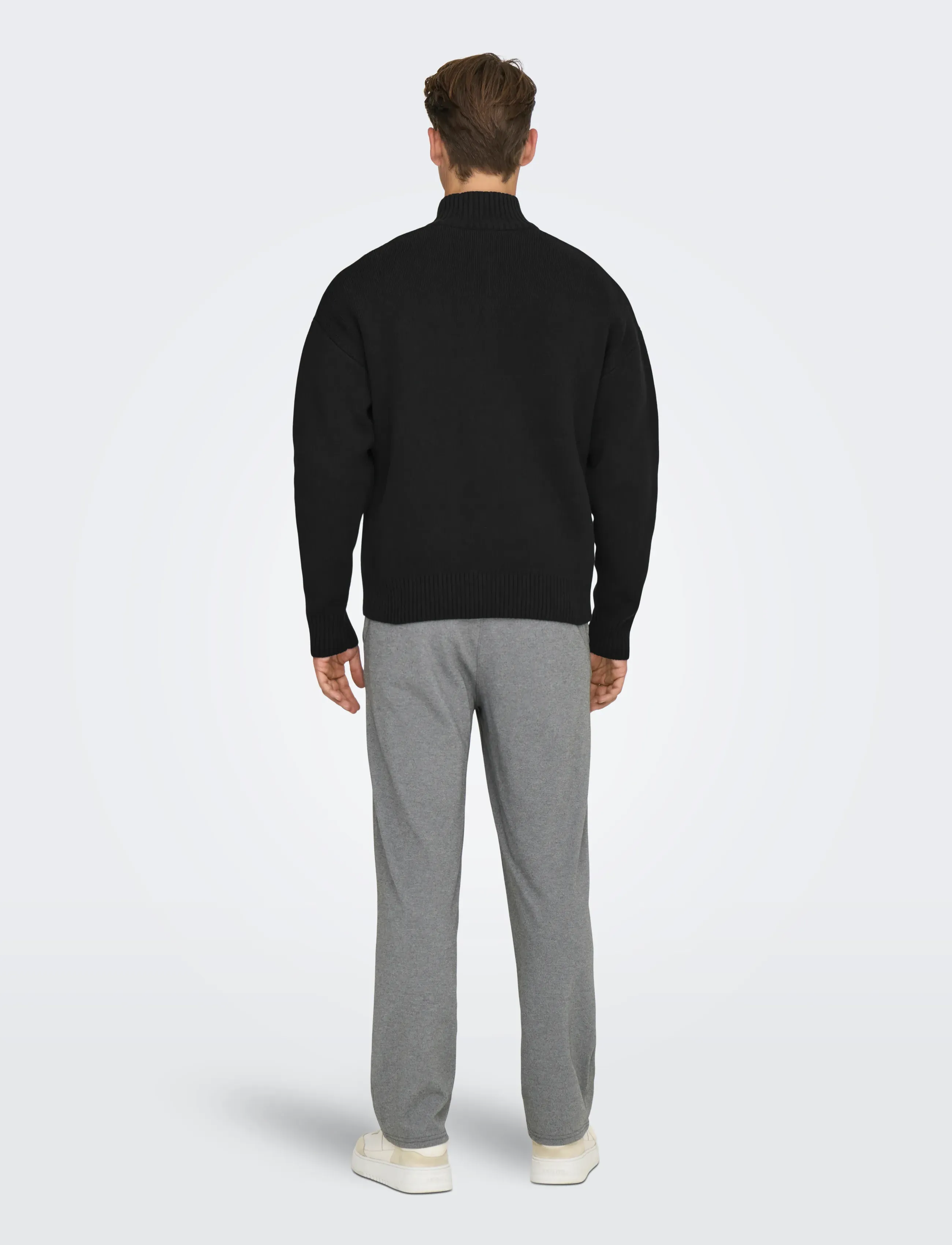 ONLY & SONS - ONSBLAKE DS HIGH NECK CARDIGAN KNIT NOOS - full zip strik - black - 3