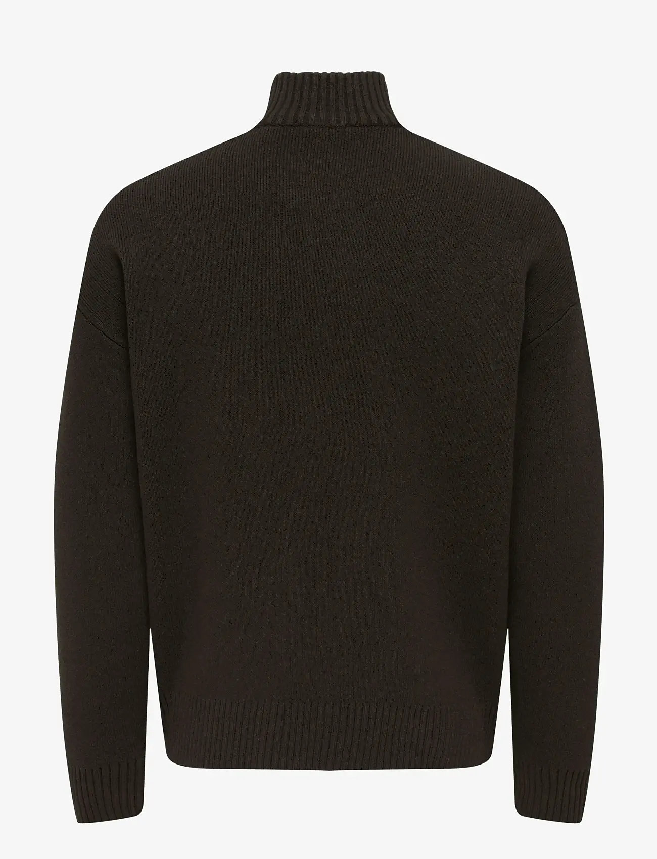 ONLY & SONS - ONSBLAKE DS HIGH NECK CARDIGAN KNIT NOOS - full zip jumpers - coffee bean - 2