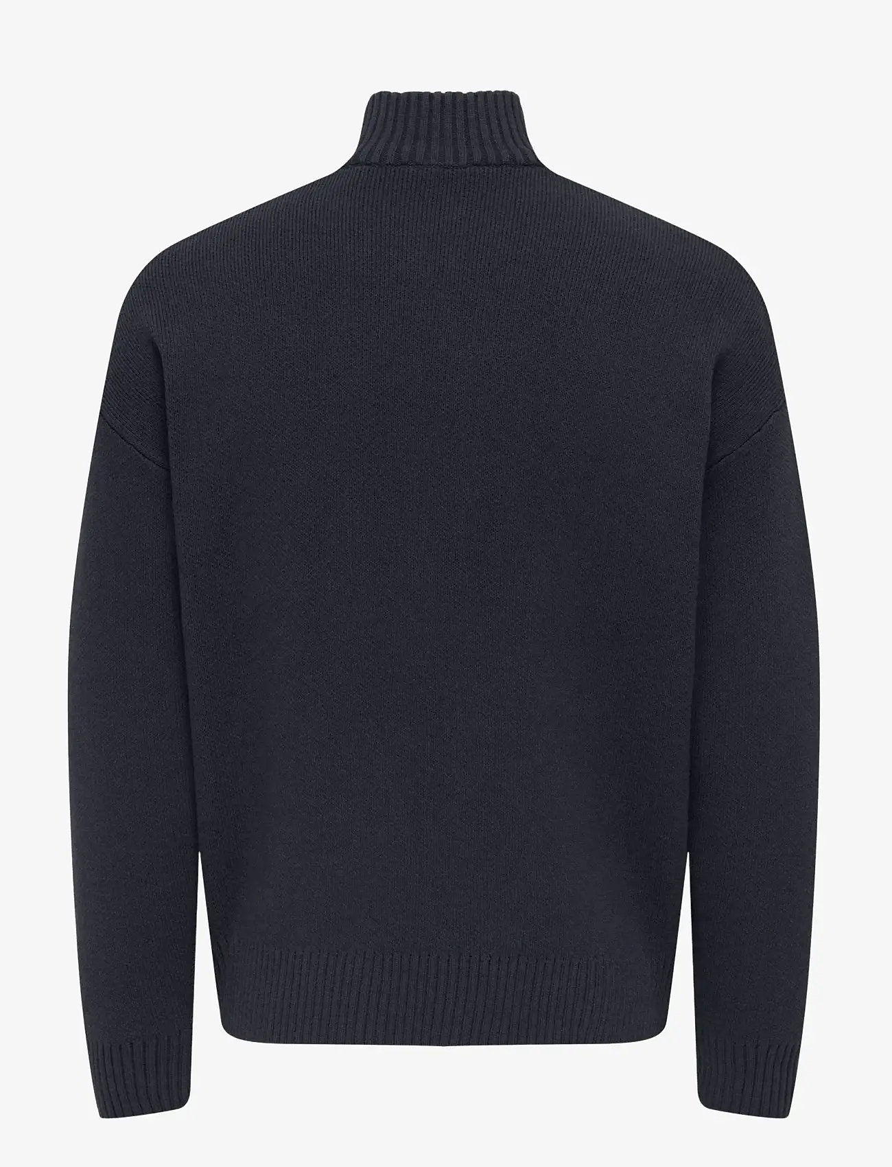 ONLY & SONS - ONSBLAKE DS HIGH NECK CARDIGAN KNIT NOOS - pullover mit durchgehendem reißverschluss - dark navy - 1