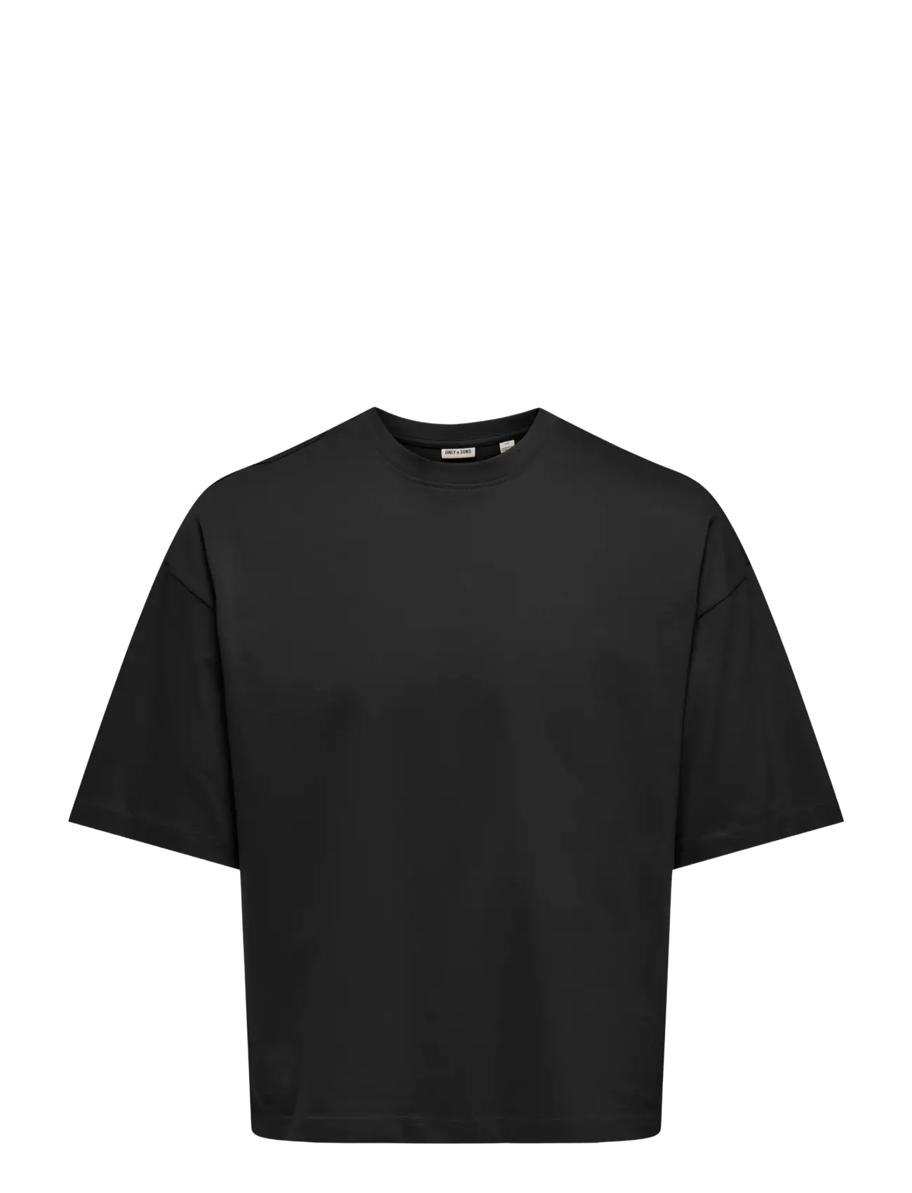 ONLY & SONS - ONSFRED RLX SS CROP TEE - lühikeste varrukatega t-särgid - black - 0