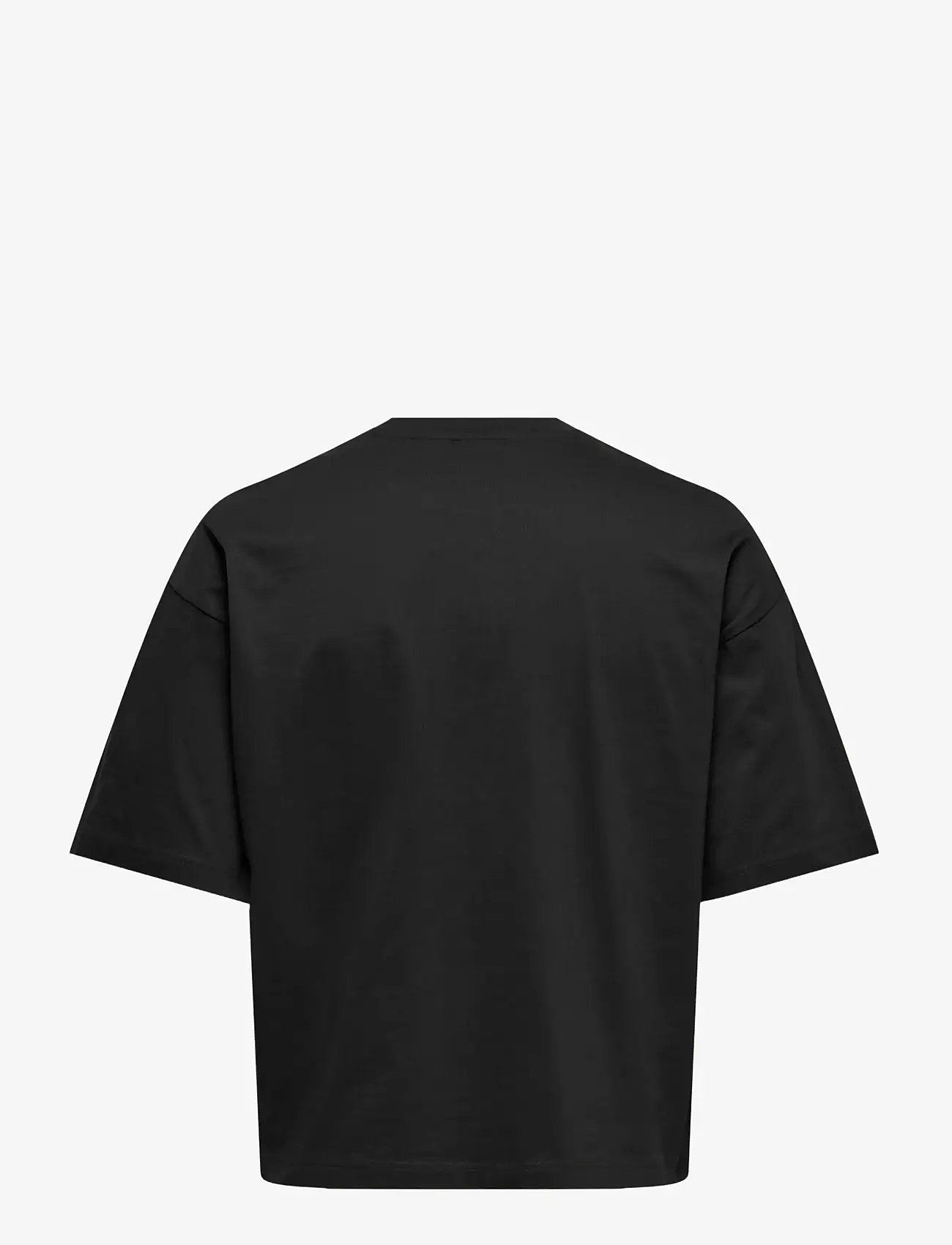 ONLY & SONS - ONSFRED RLX SS CROP TEE - lühikeste varrukatega t-särgid - black - 1