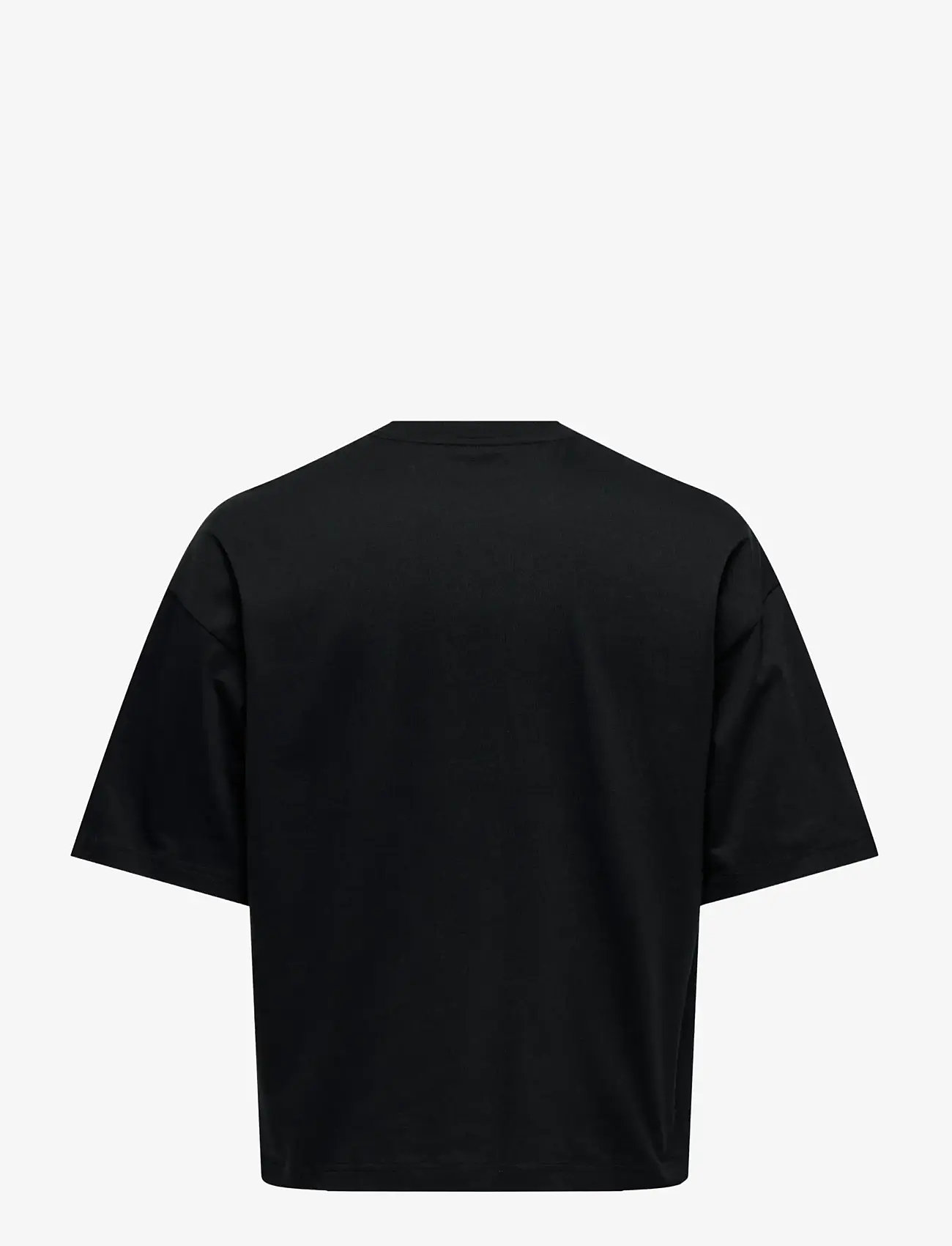ONLY & SONS - ONSFRED RLX SS CROP TEE - laveste priser - jet black - 1