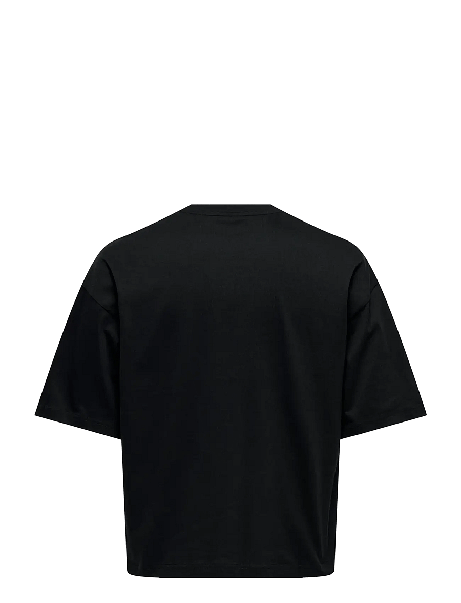ONLY & SONS - ONSFRED RLX SS CROP TEE - kurzärmelige t-shirts - jet black - 1