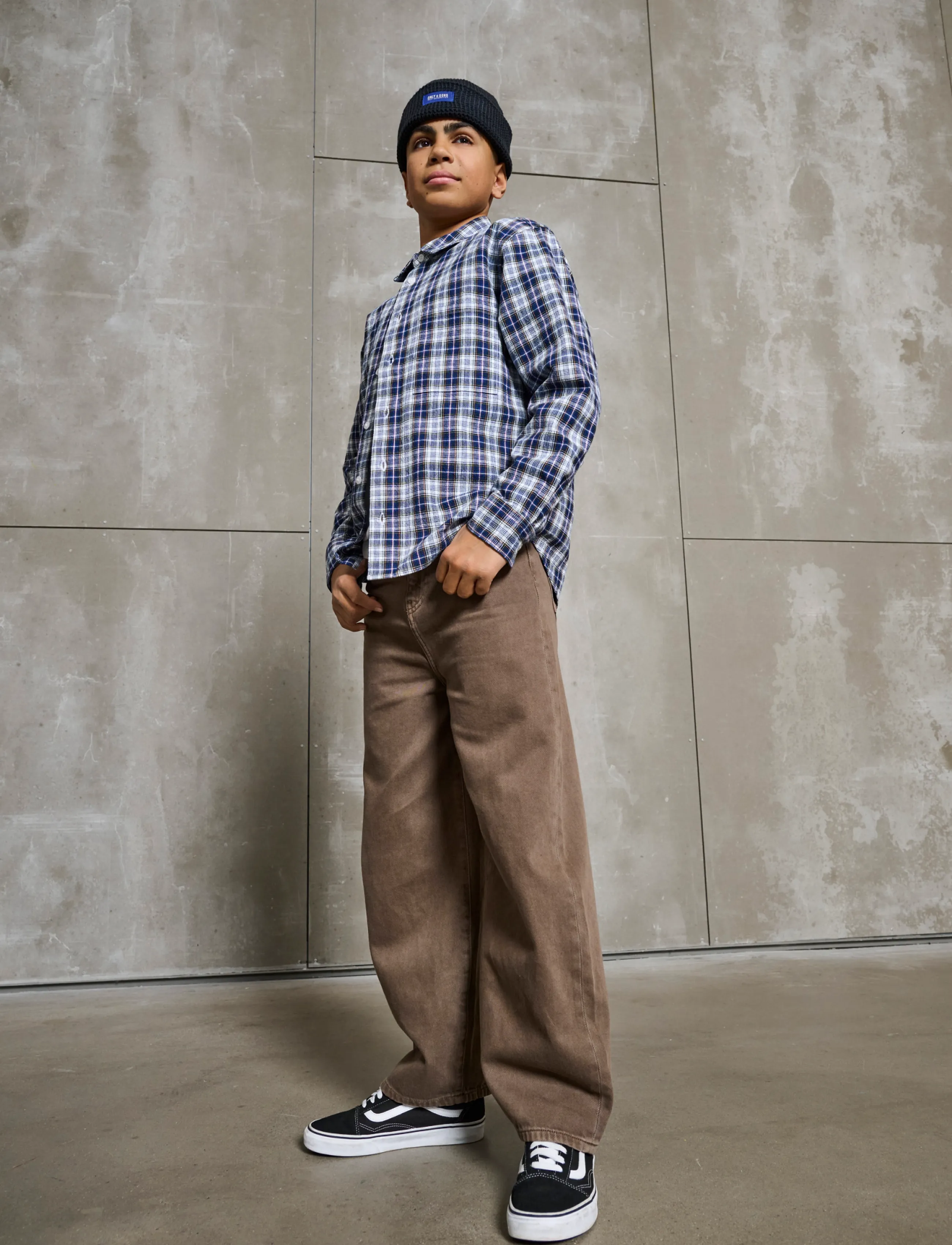 ONLY & SONS Osjcarl Balloon Brown 5817 Azg Dnm, 140, Jeans, Braun - Wide Kinder