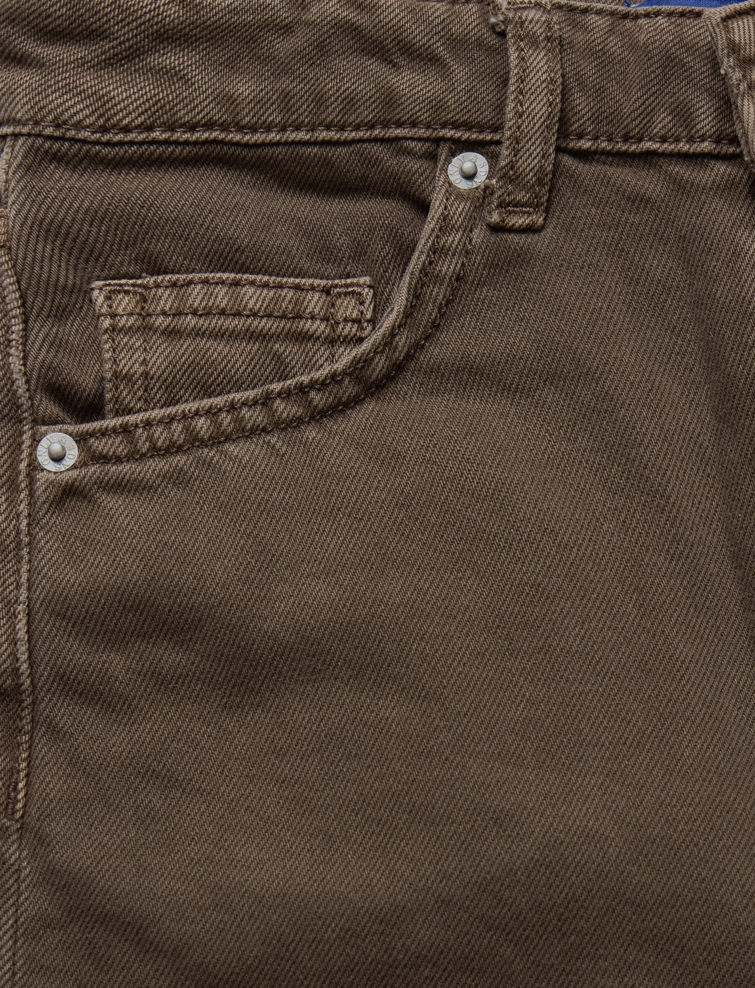 ONLY & SONS - OSJCARL BALLOON BROWN 5817 AZG DNM - loose jeans - teak - 2