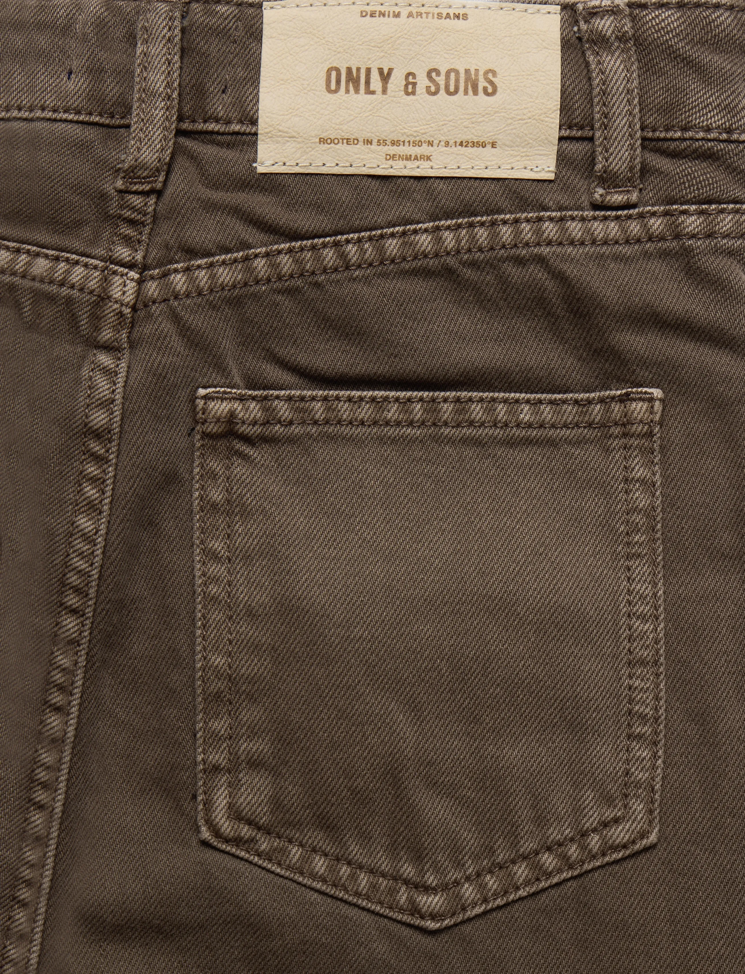 ONLY & SONS - OSJCARL BALLOON BROWN 5817 AZG DNM - loose jeans - teak - 4