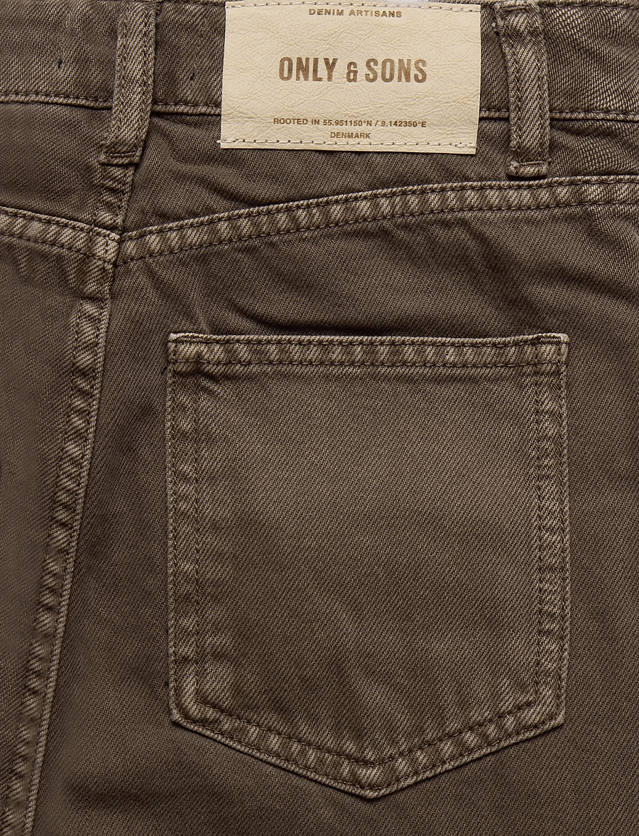 ONLY & SONS - OSJCARL BALLOON BROWN 5817 AZG DNM - loose jeans - teak - 4
