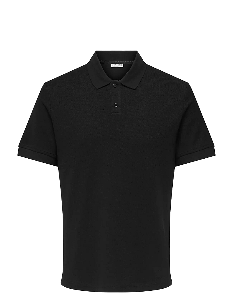 ONLY & SONS - ONSBEN REG SS POLO SHIRT NOOS - kortærmede poloer - black - 1