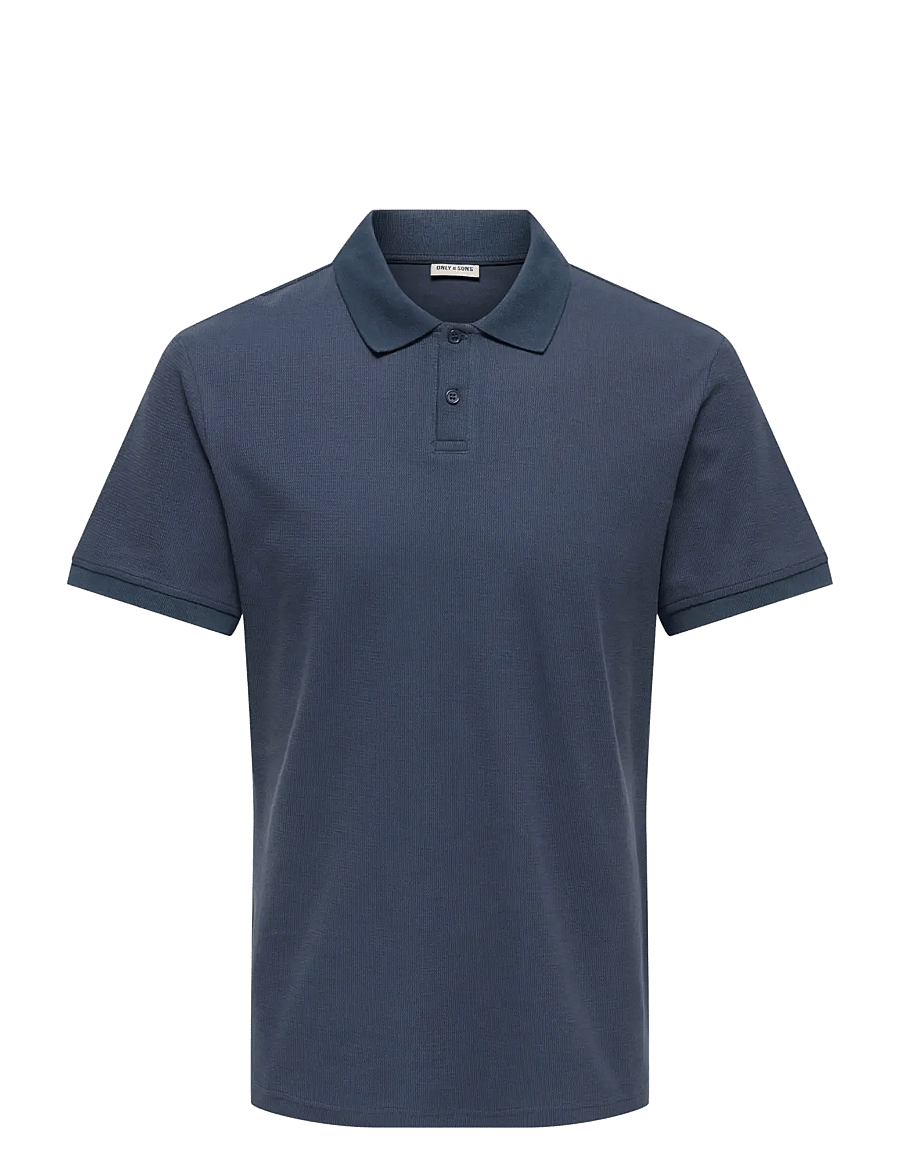 ONLY & SONS - ONSBEN REG SS POLO SHIRT NOOS - kortärmade pikéer - blue nights - 1