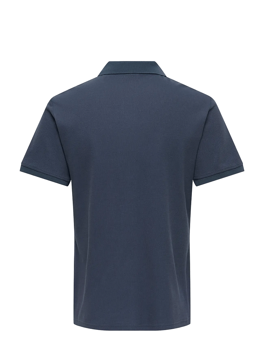 ONLY & SONS - ONSBEN REG SS POLO SHIRT NOOS - kortärmade pikéer - blue nights - 2