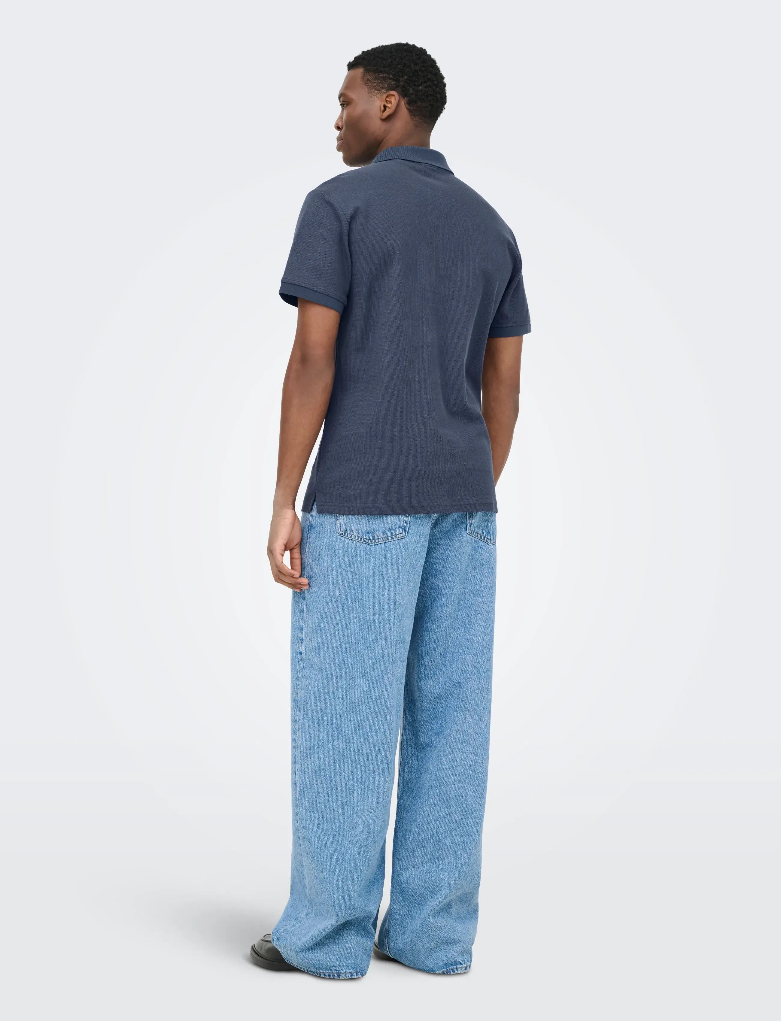 ONLY & SONS - ONSBEN REG SS POLO SHIRT NOOS - kortärmade pikéer - blue nights - 3