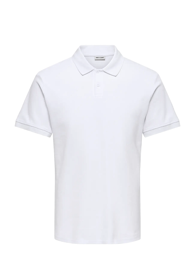 ONLY & SONS - ONSBEN REG SS POLO SHIRT NOOS - kortærmede poloer - bright white - 1
