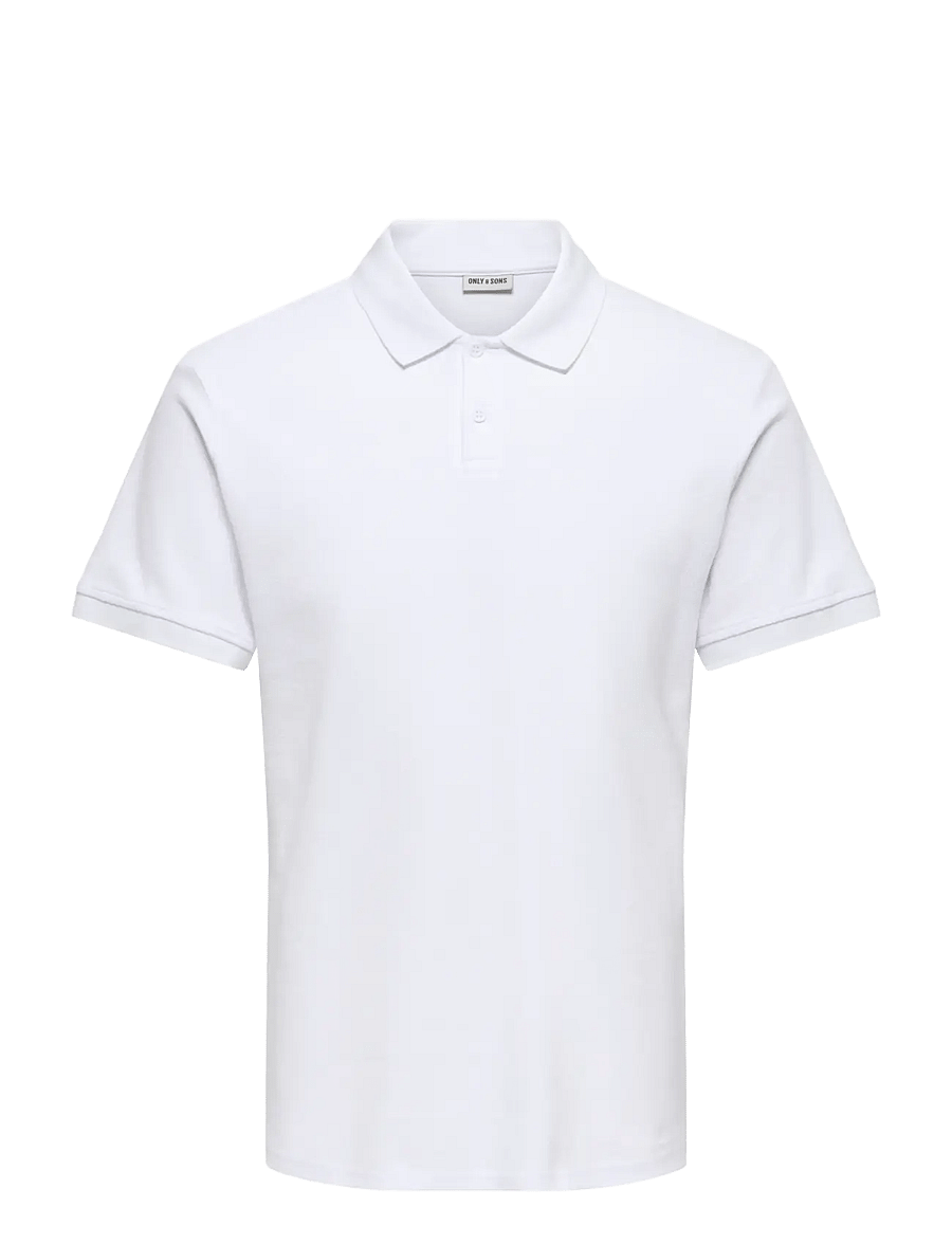 ONLY & SONS - ONSBEN REG SS POLO SHIRT NOOS - kortärmade pikéer - bright white - 1
