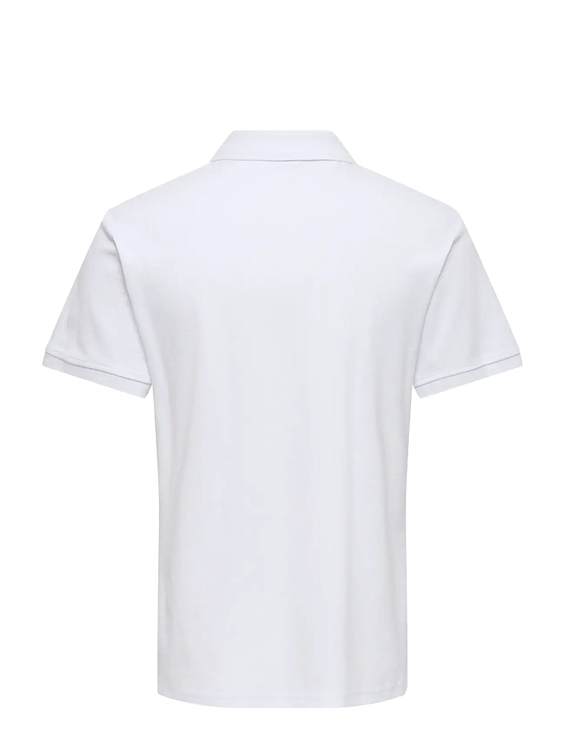 ONLY & SONS - ONSBEN REG SS POLO SHIRT NOOS - kortærmede poloer - bright white - 2