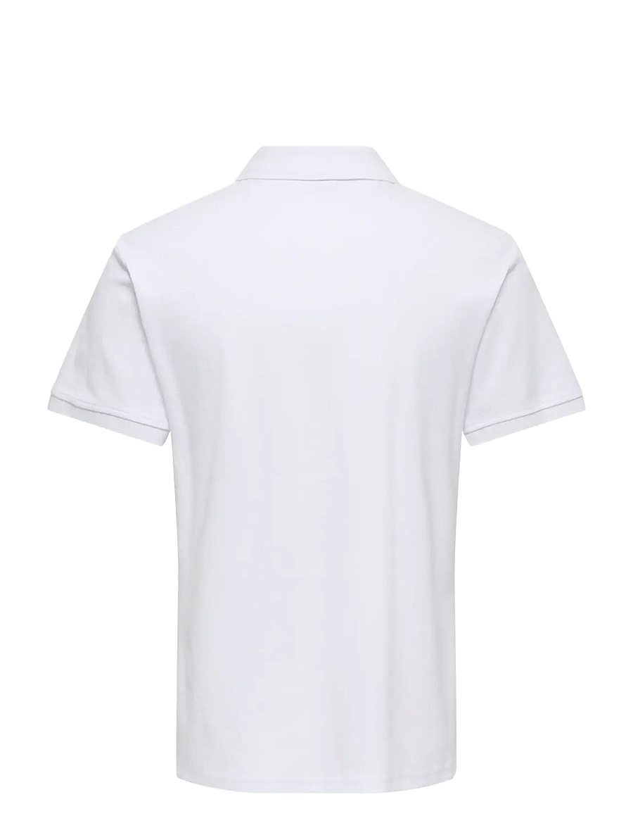 ONLY & SONS - ONSBEN REG SS POLO SHIRT NOOS - kortärmade pikéer - bright white - 2