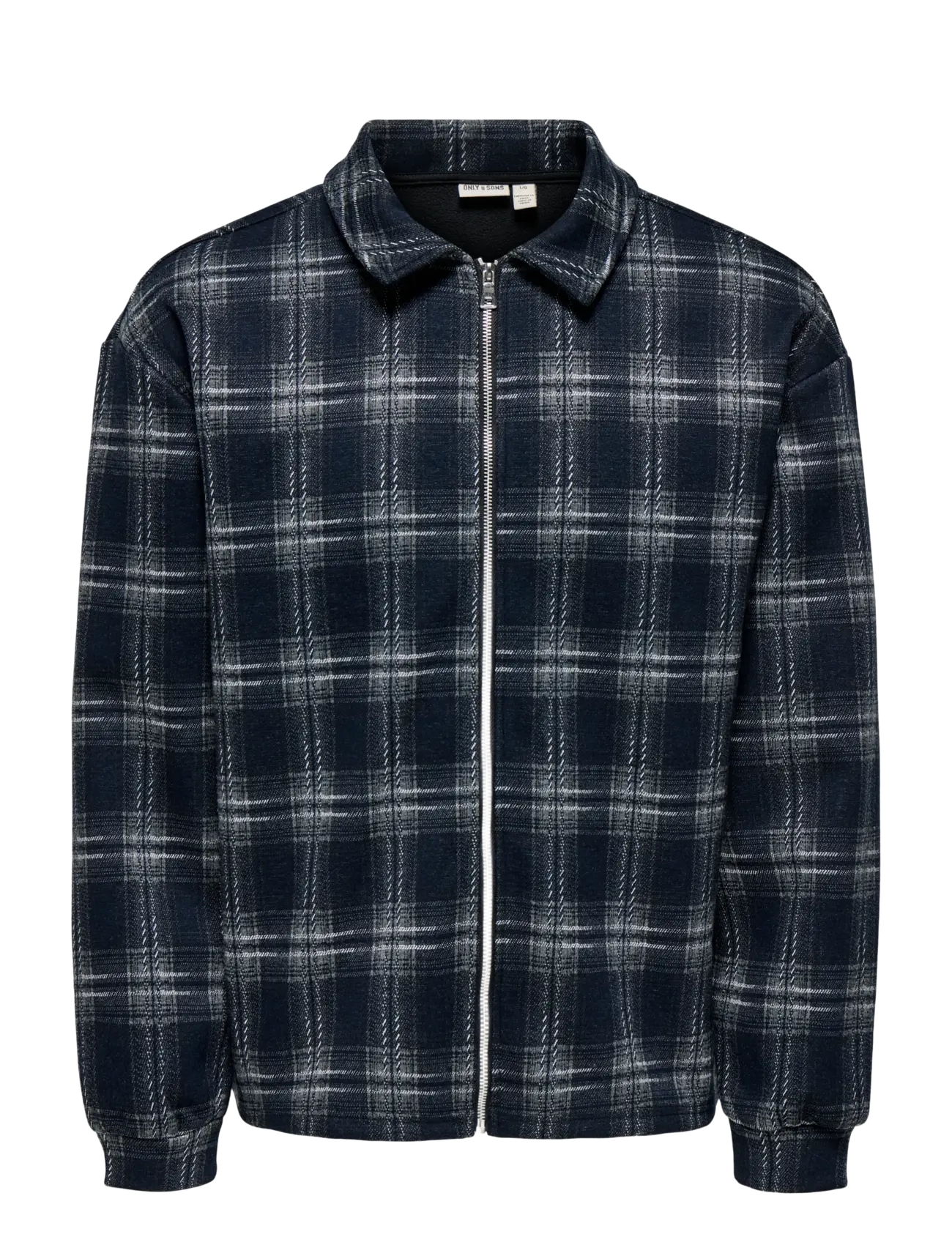 ONLY & SONS ONSHENDON LOOSE LS ZIP OVERSHIRT SWEAT - Kleidung - BLUE NIGHTS / navy