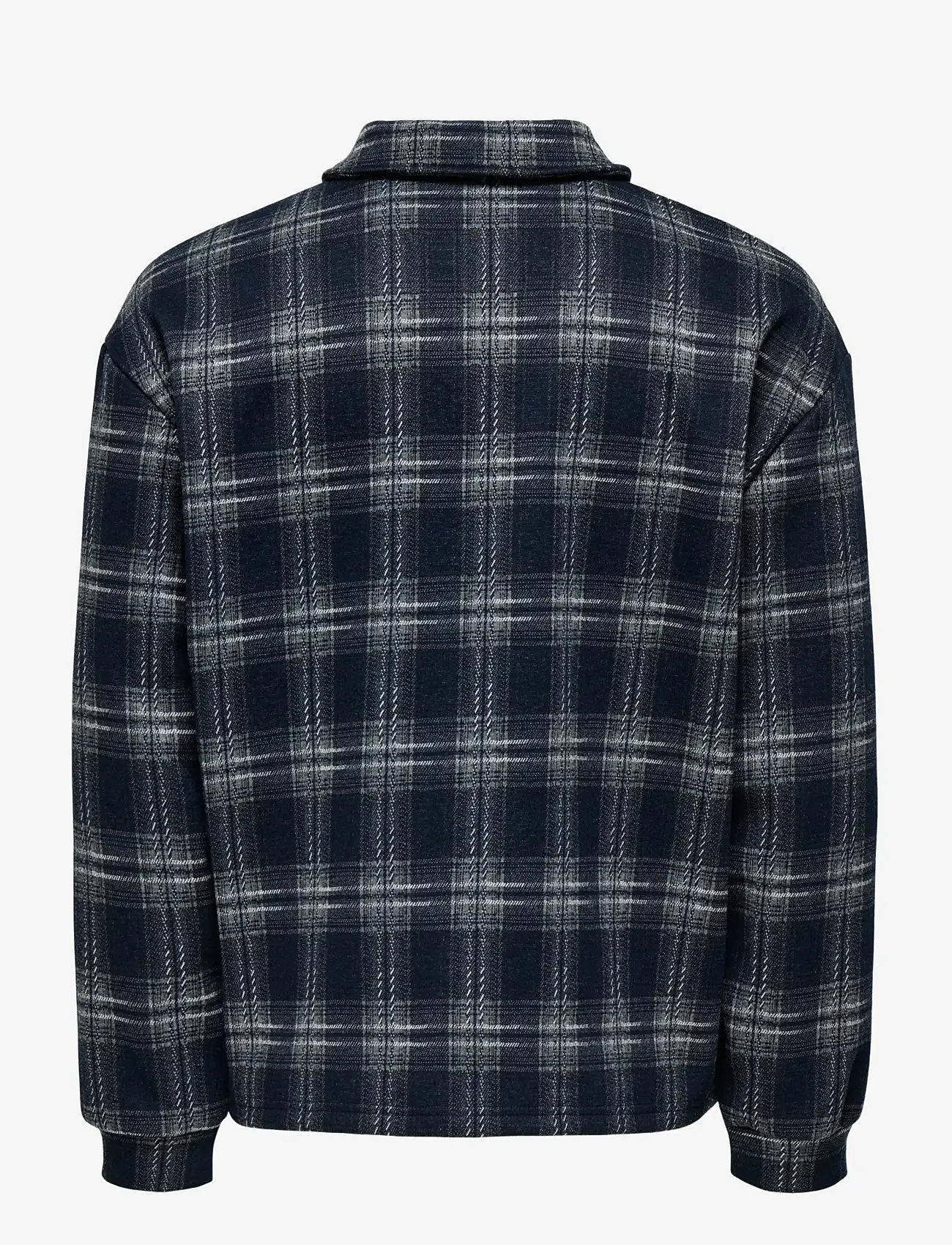 ONLY & SONS - ONSHENDON LOOSE LS ZIP OVERSHIRT SWEAT - kollektioner - blue nights - 2