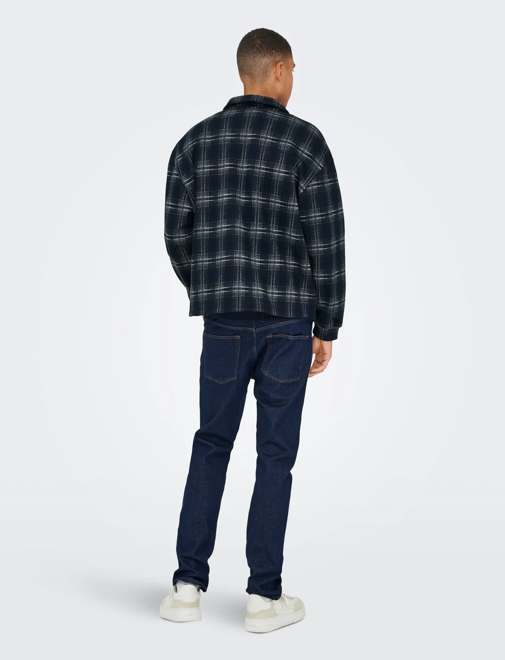 ONLY & SONS - ONSHENDON LOOSE LS ZIP OVERSHIRT SWEAT - kollektioner - blue nights - 3