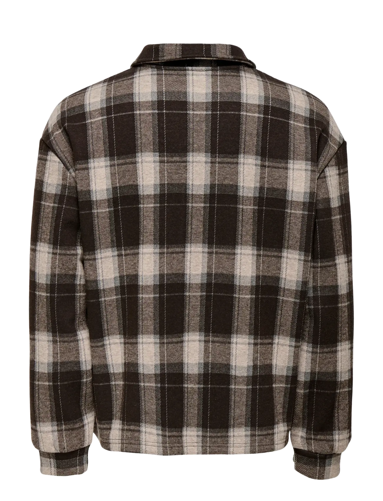 ONLY & SONS - ONSHENDON LOOSE LS ZIP OVERSHIRT SWEAT - mallistot - coffee bean - 2