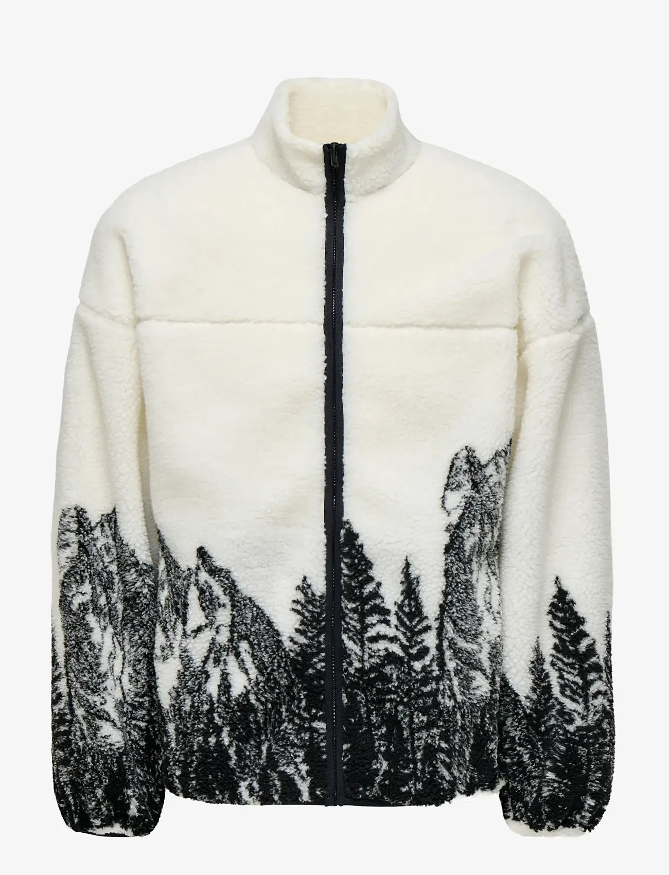 ONLY & SONS - ONSJAMES LIFE OVZ LS FLEECE AOP SWEAT - teddytröjor - gardenia - 0