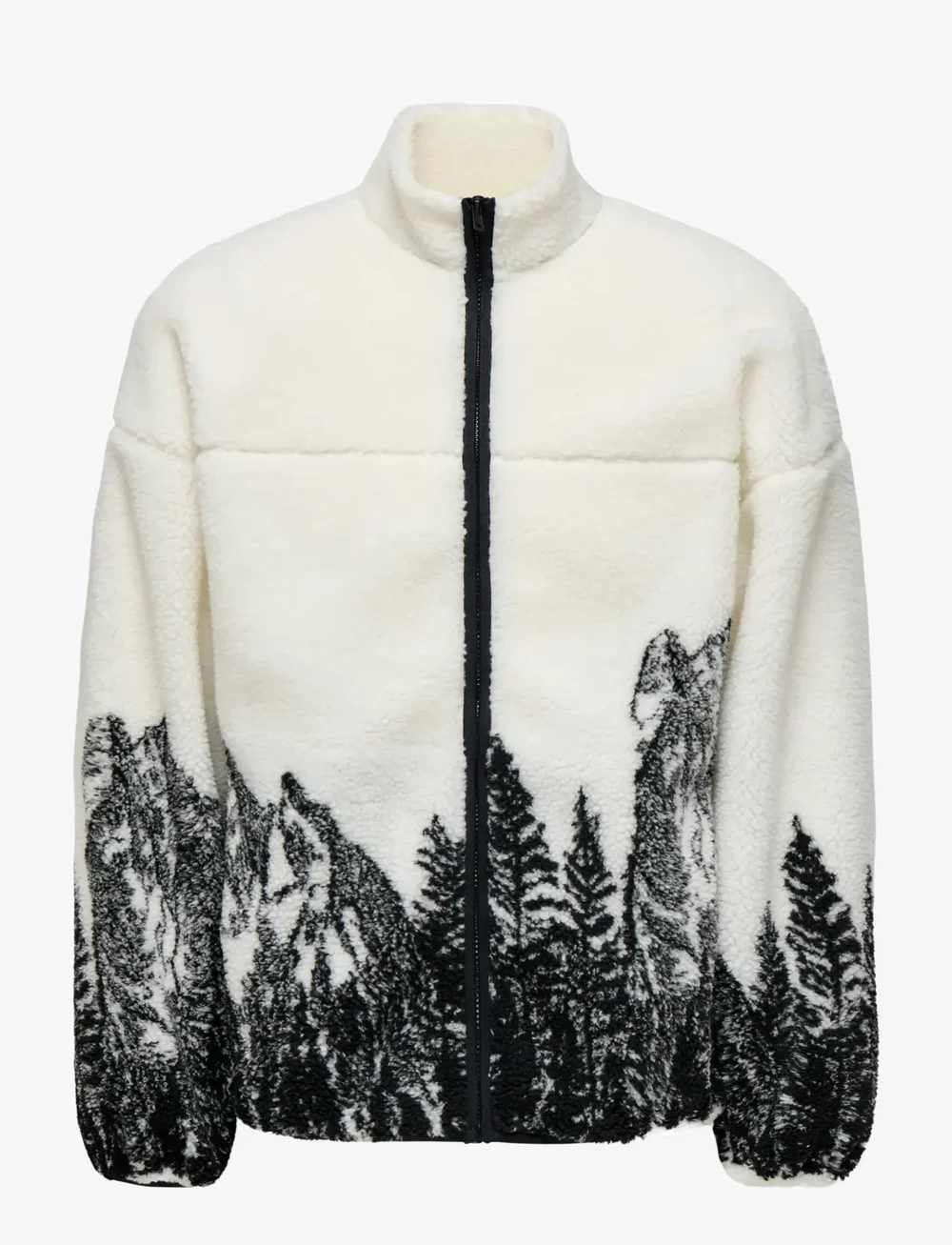 ONLY & SONS - ONSJAMES LIFE OVZ LS FLEECE AOP SWEAT - fleecetrøjer - gardenia - 0
