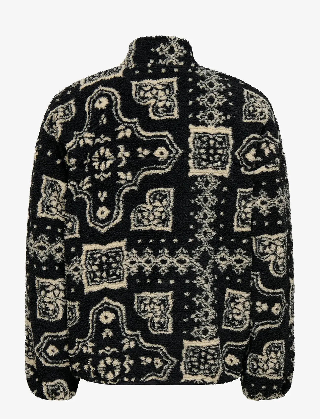ONLY & SONS - ONSJAMES LIFE OVZ LS FLEECE AOP SWEAT - teddytröjor - jet black - 2