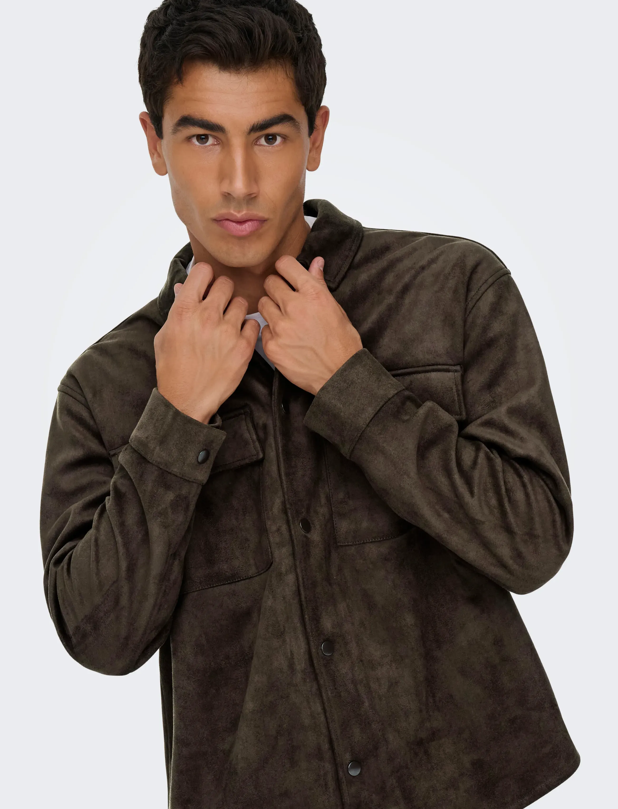 ONLY & SONS Onsravi Fake Suede Shacket Otw - 69.99 €. Buy Leather