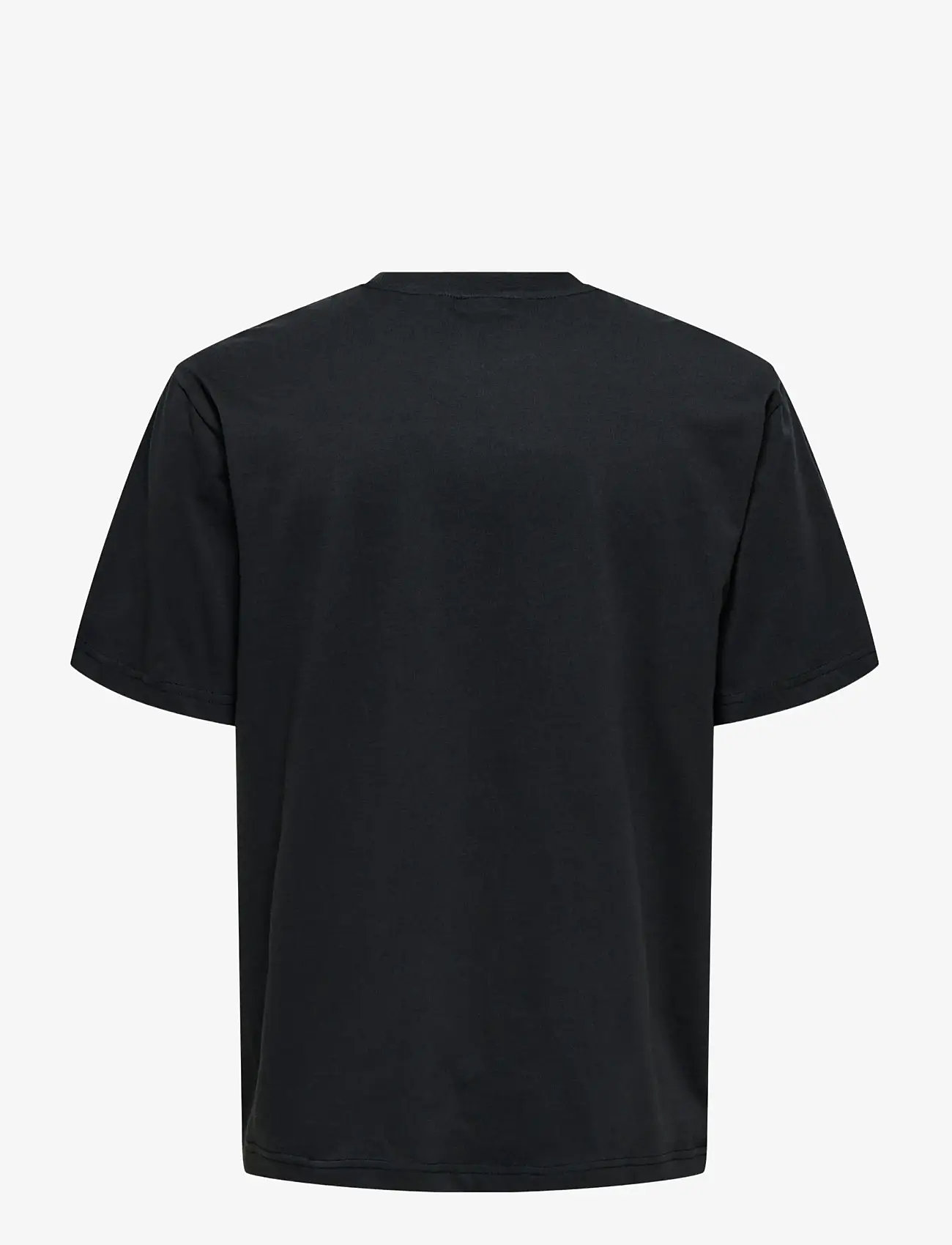ONLY & SONS - ONSMICHAEL JORDAN RLX SS LIC TEE - efterårstøj - jet black - 1