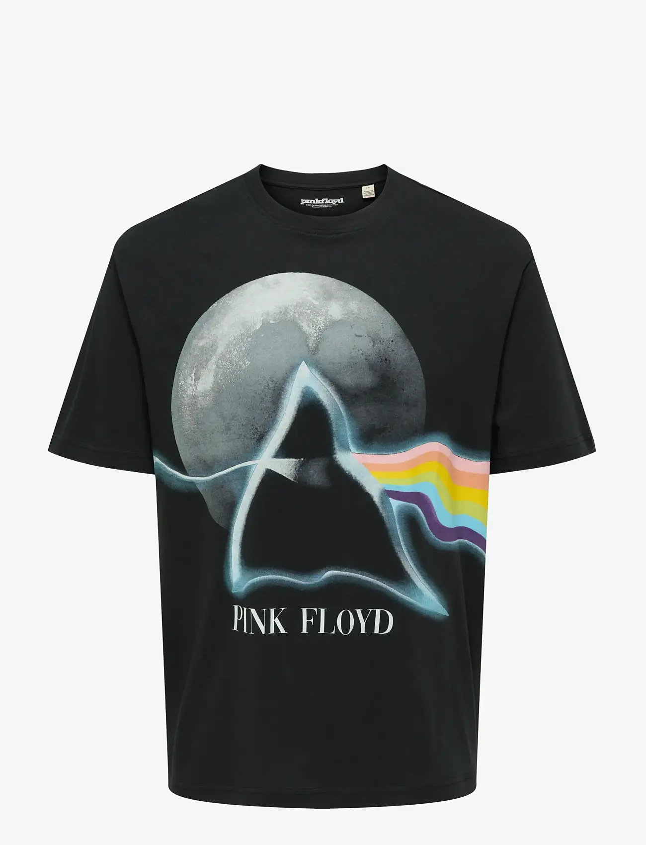 ONLY & SONS - ONSPINK FLOYD RLX SS LIC TEE - kortärmade t-shirts - jet black - 0