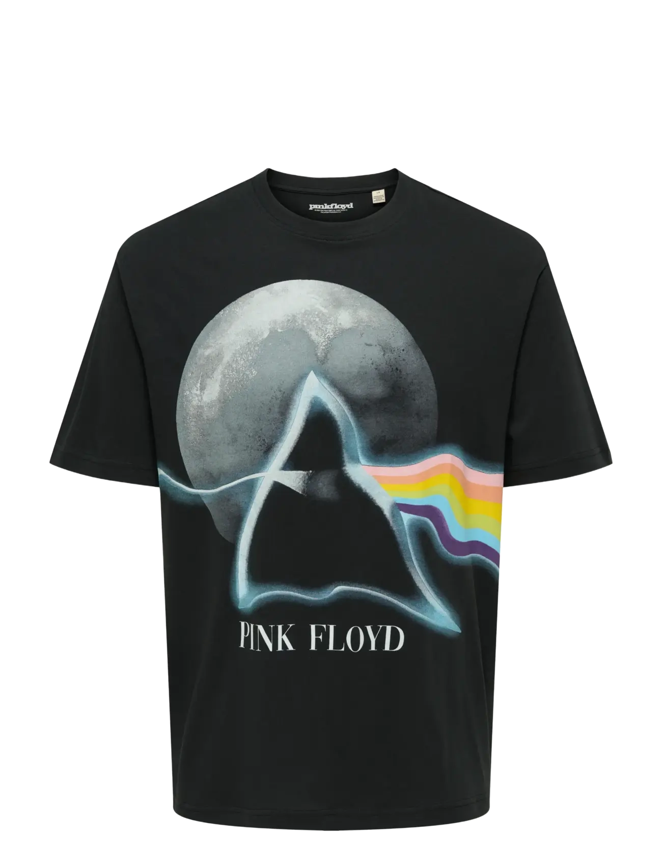 ONLY & SONS ONSPINK FLOYD RLX SS LIC TEE - Deals - JET BLACK / black