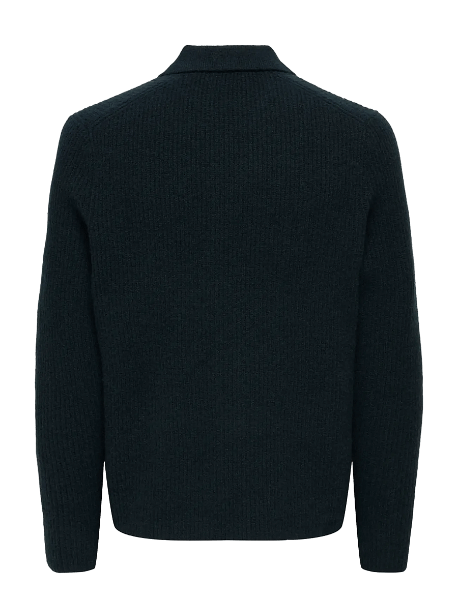 ONLY & SONS - ONSJET REG LS CARDIGAN KNIT FRML - cardigans - dark sapphire - 1