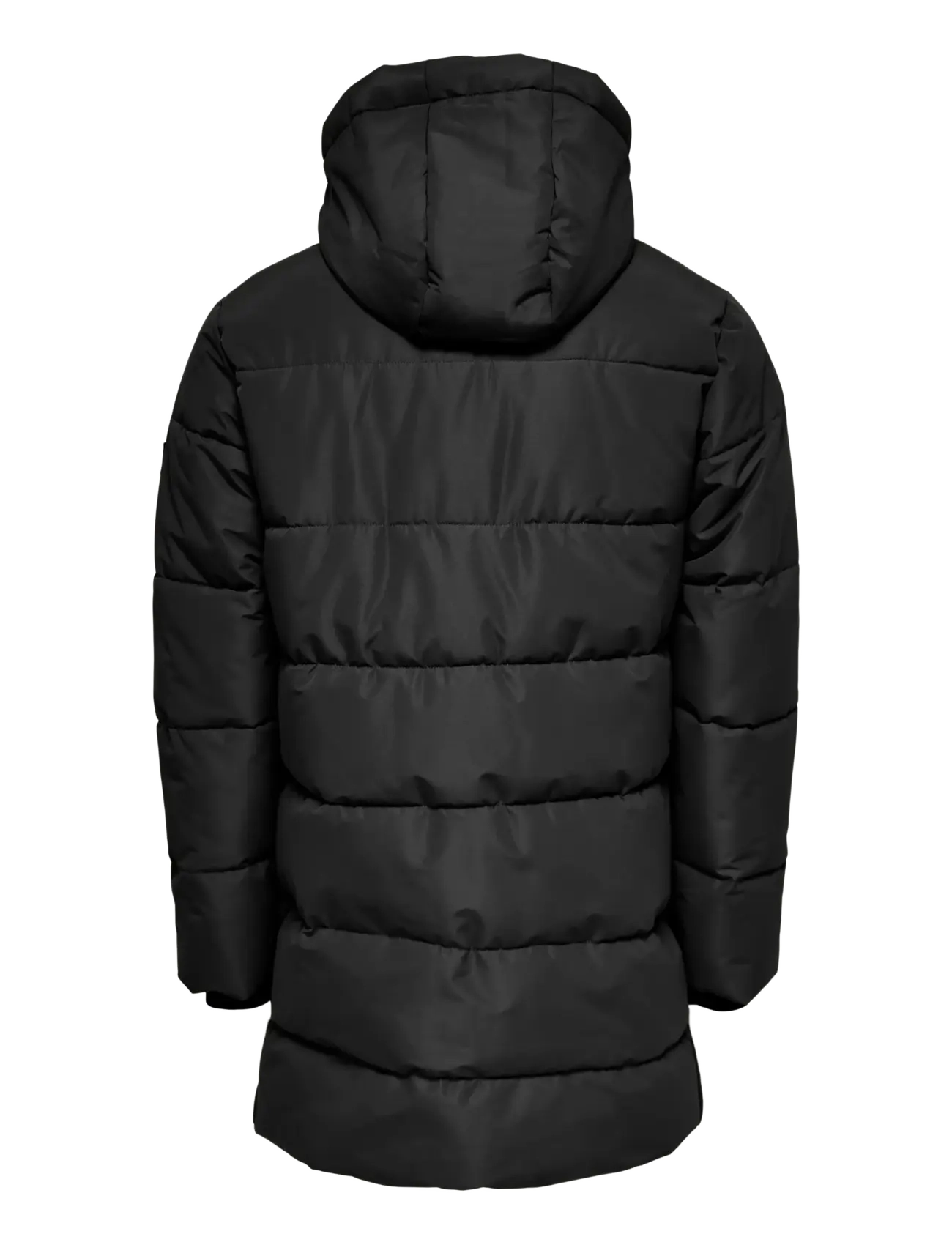ONLY & SONS - OSJCARL LIFE LONG QUILTED COAT OTW - talvitakki - black - 2