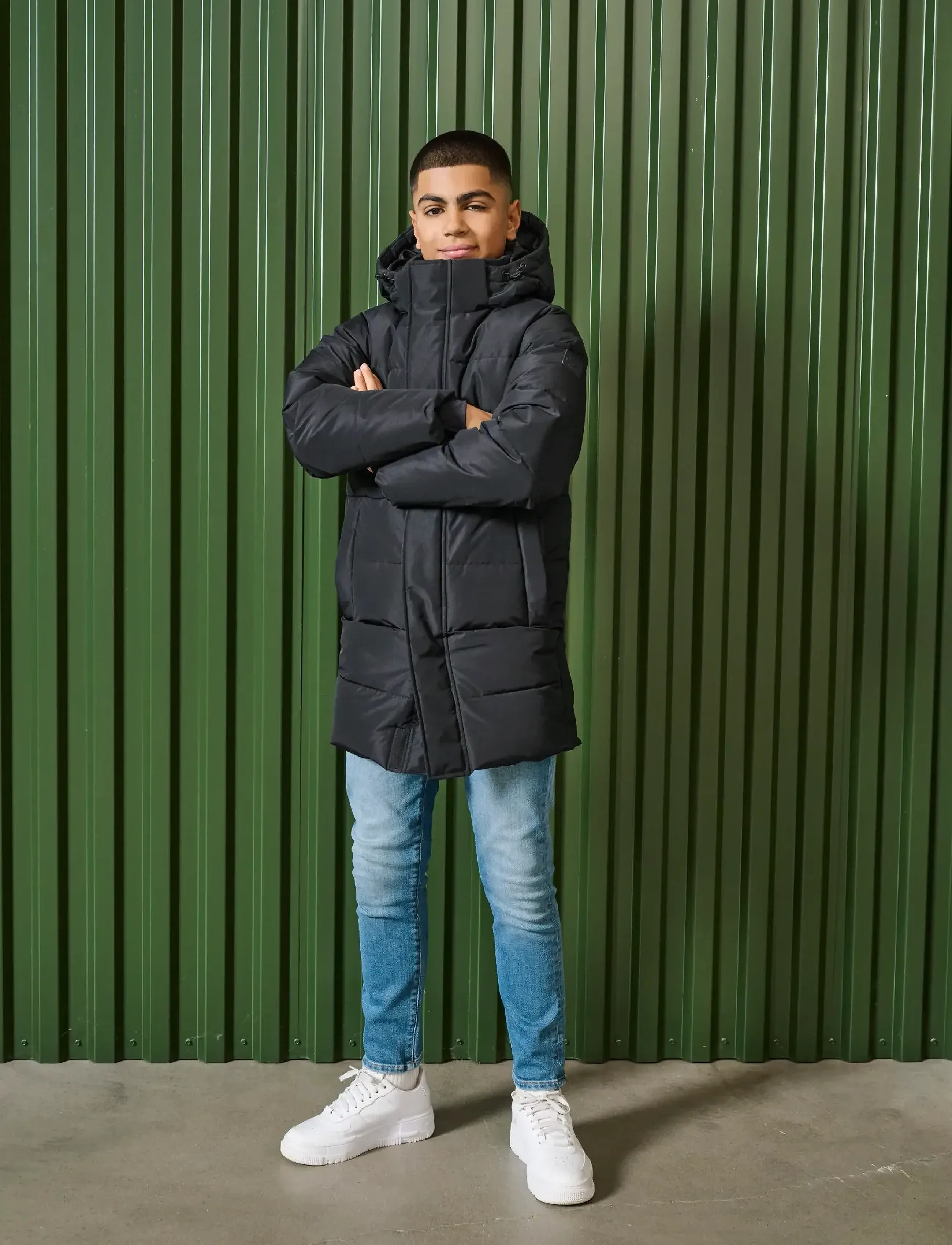 ONLY & SONS Osjcarl Life Long Quilted Coat Otw, 170, Black, Jakker Og Frakker > Puffer Og Vatterede, Børn
